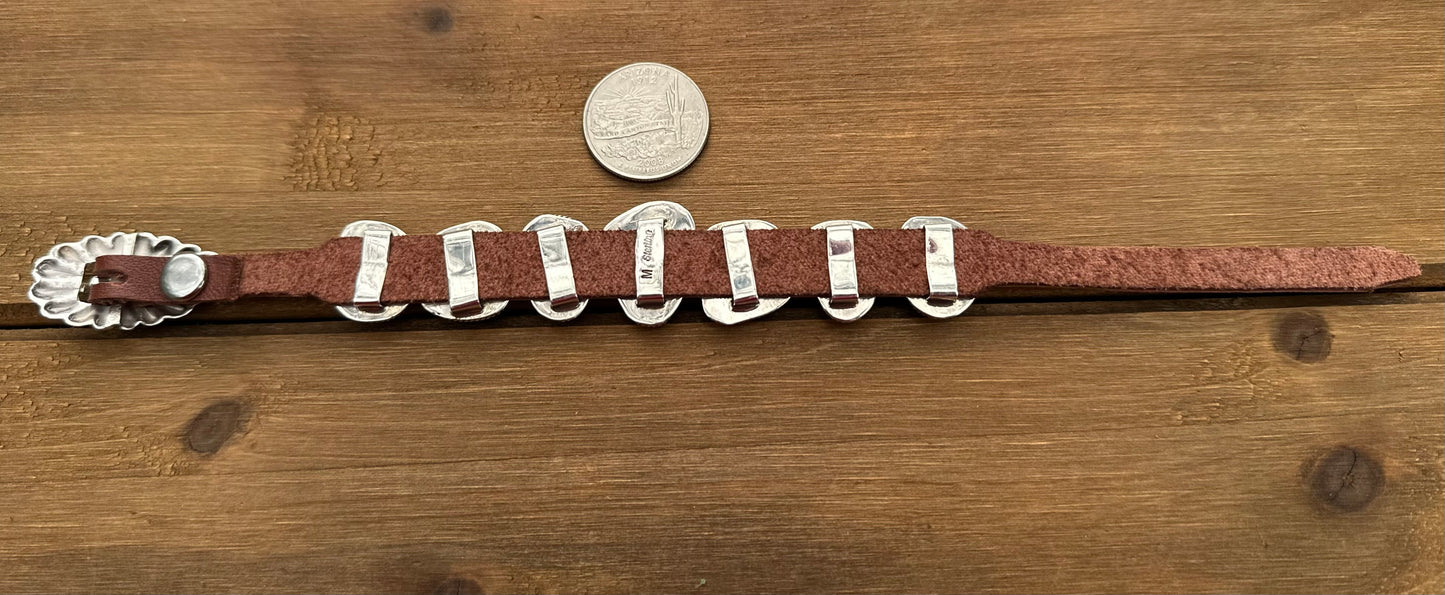 KINGMAN TURQUOISE MULTI STONE LEATHER BRACELET