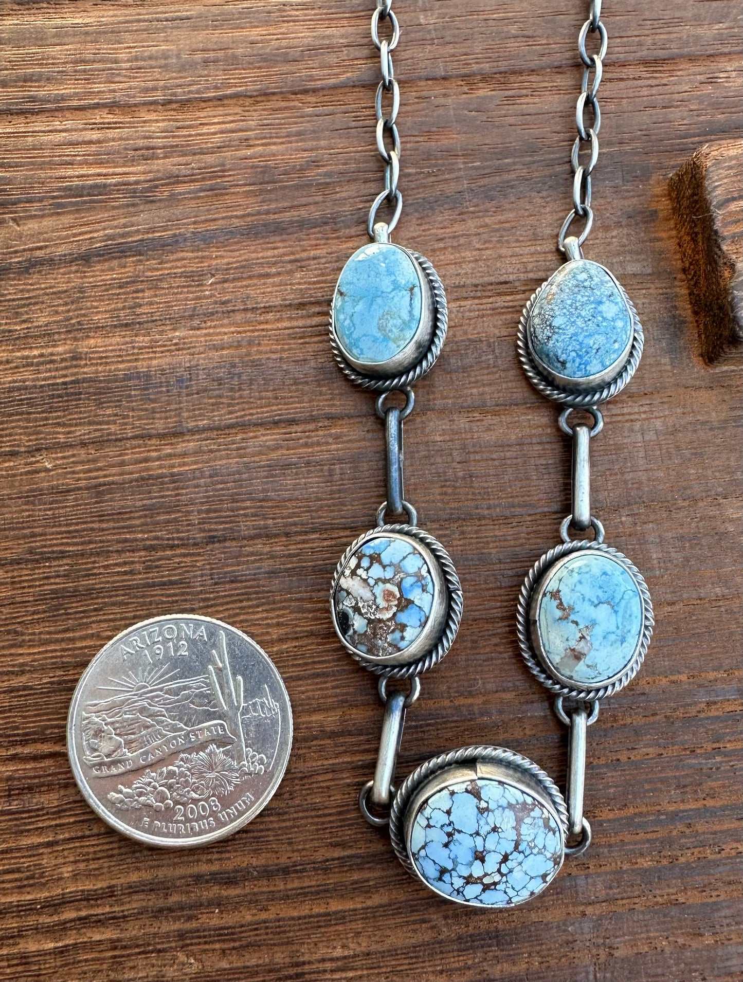 GOLDEN HILLS TURQUOISE CHOKER NECKLACE