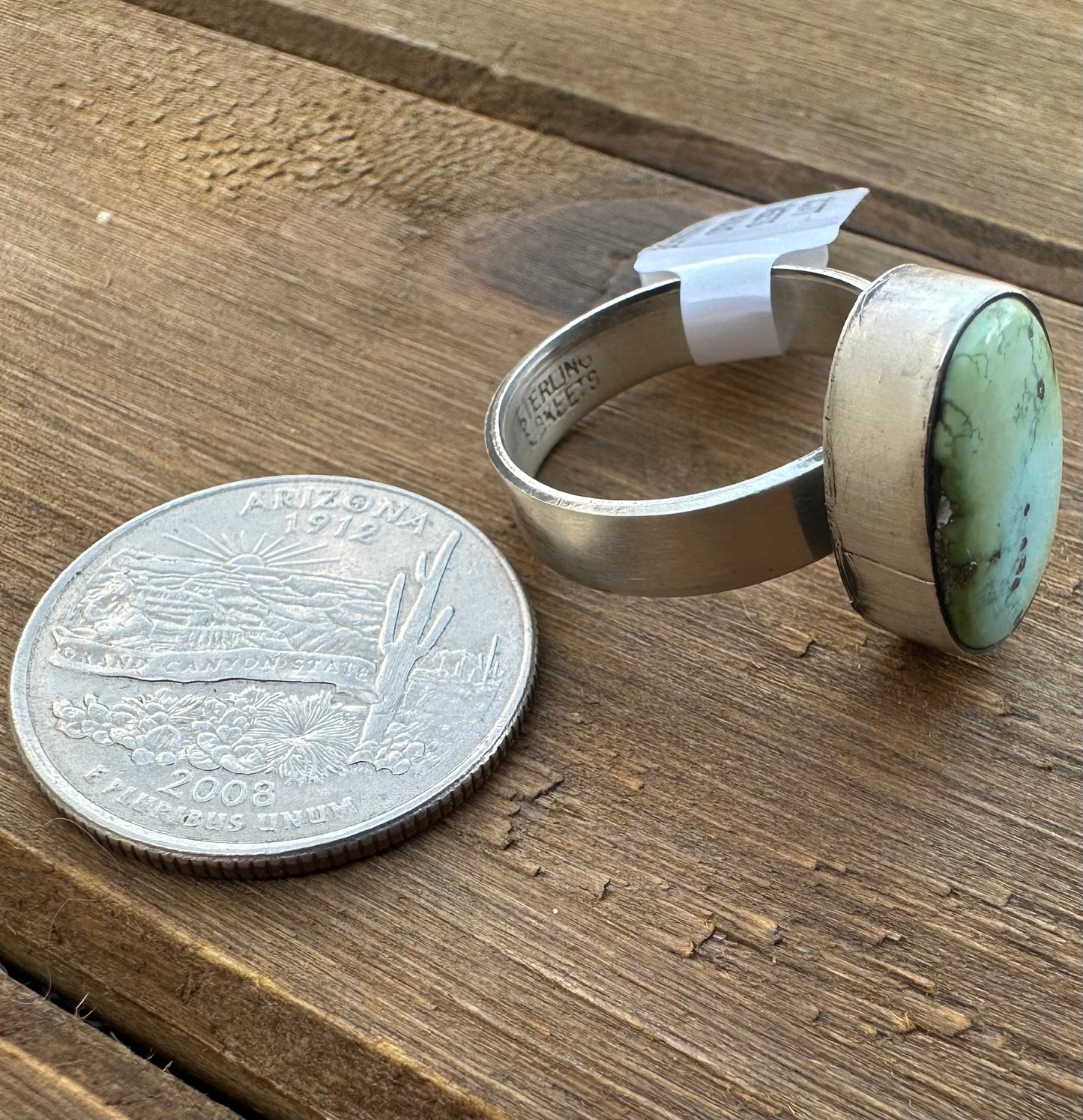 SONORAN GOLD TURQUOISE ADJUSTABLE RING