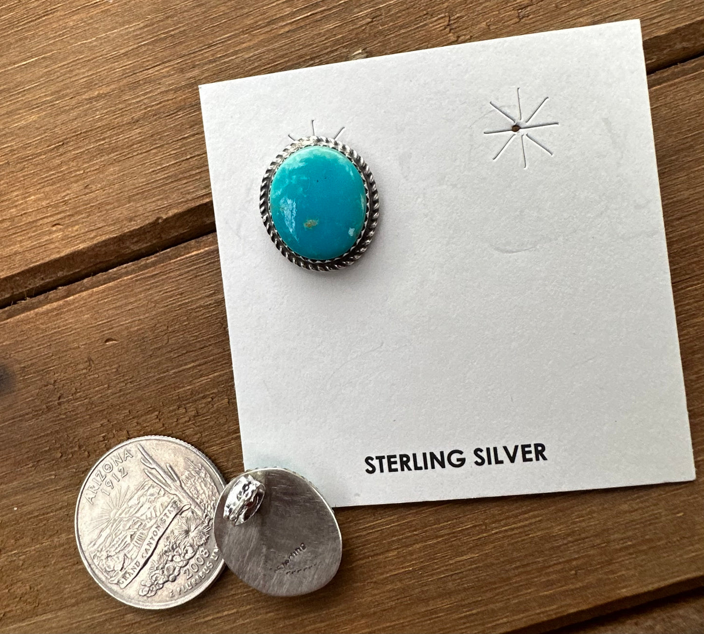 KINGMAN TURQUOISE STUDS