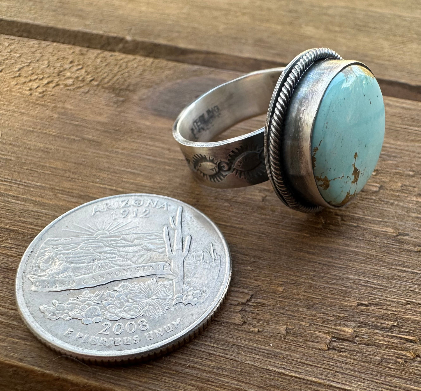 SIZE 7.5 ROYSTON TURQUOISE RING