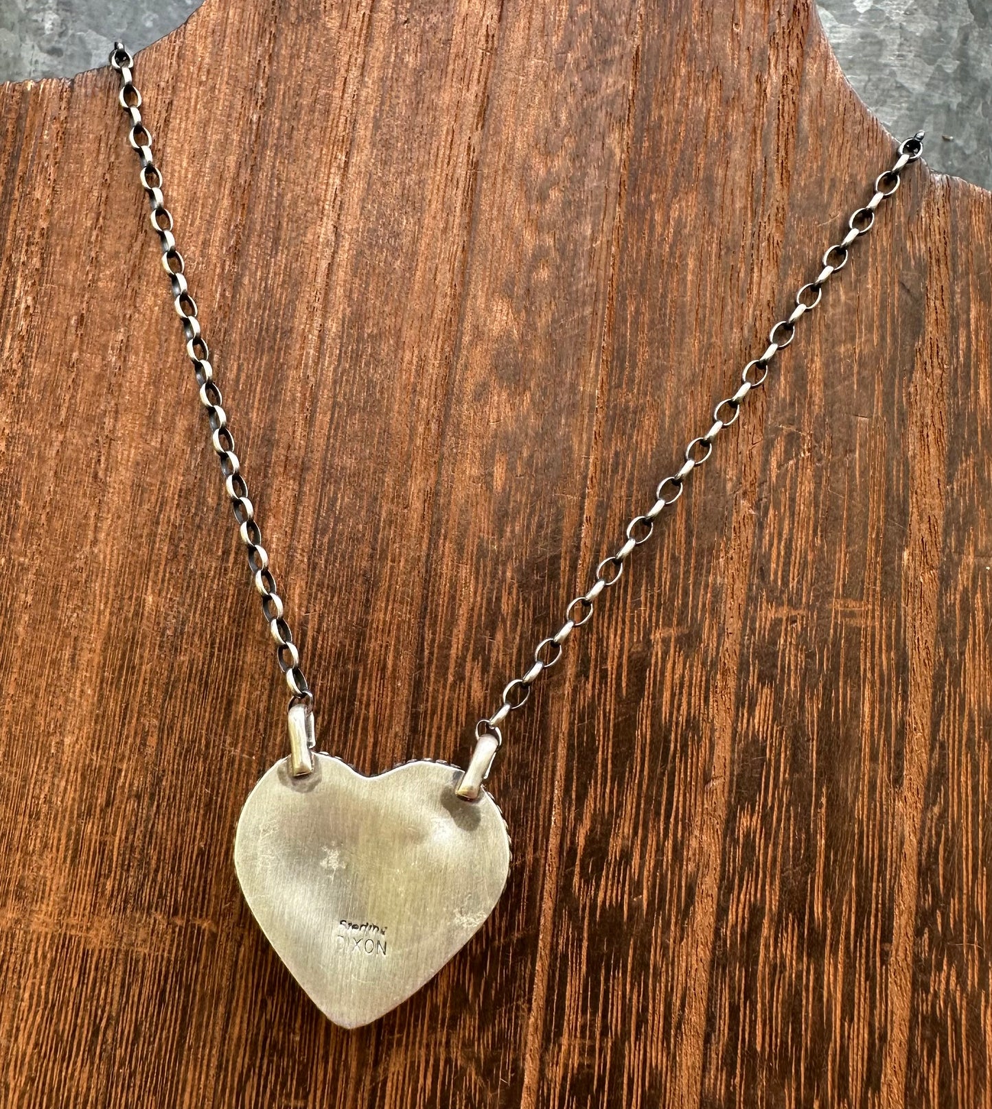 16” LARGE PURPLE SPINY OYSTER HEART NECKLACE