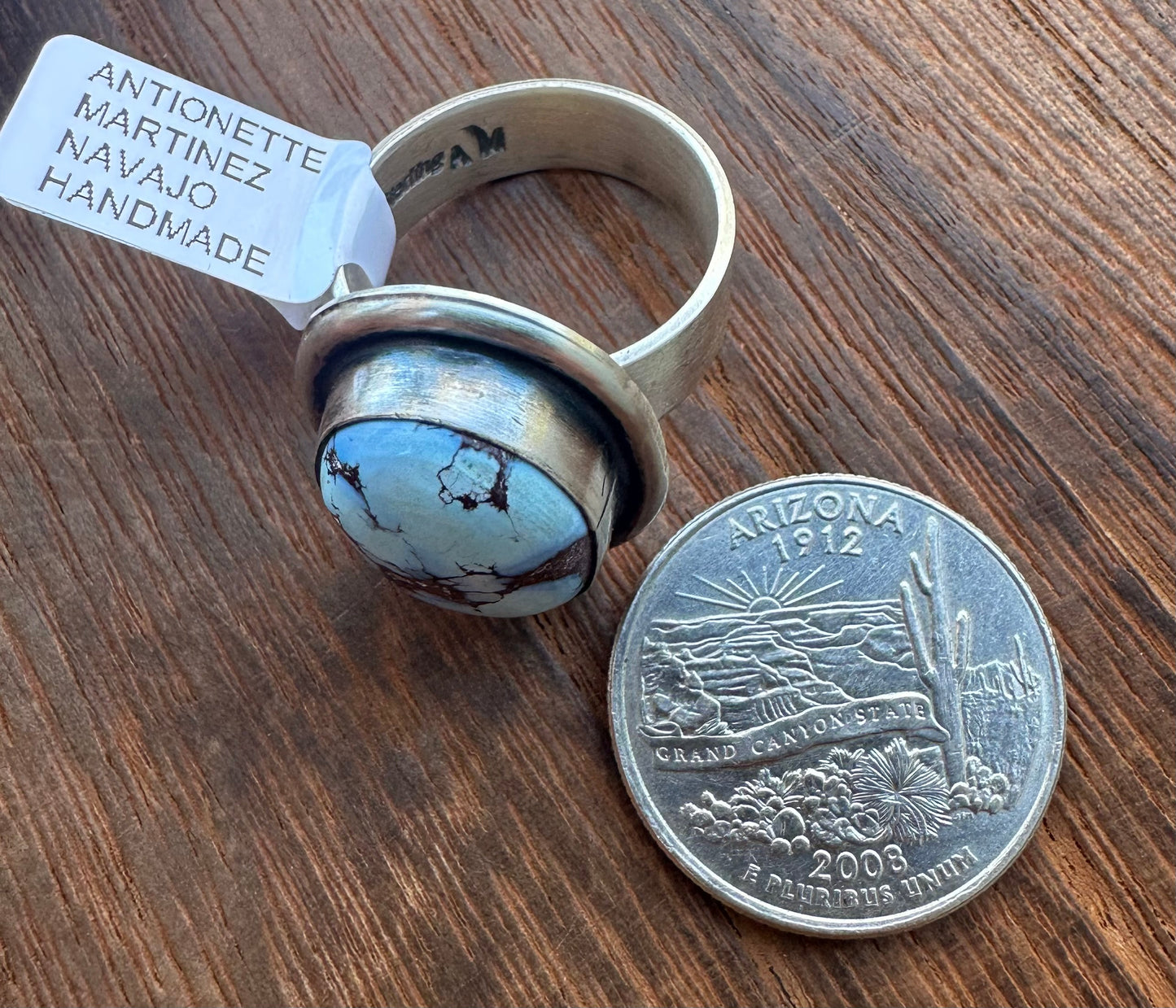 GOLDEN HILLS TURQUOISE ADJUSTABLE RING