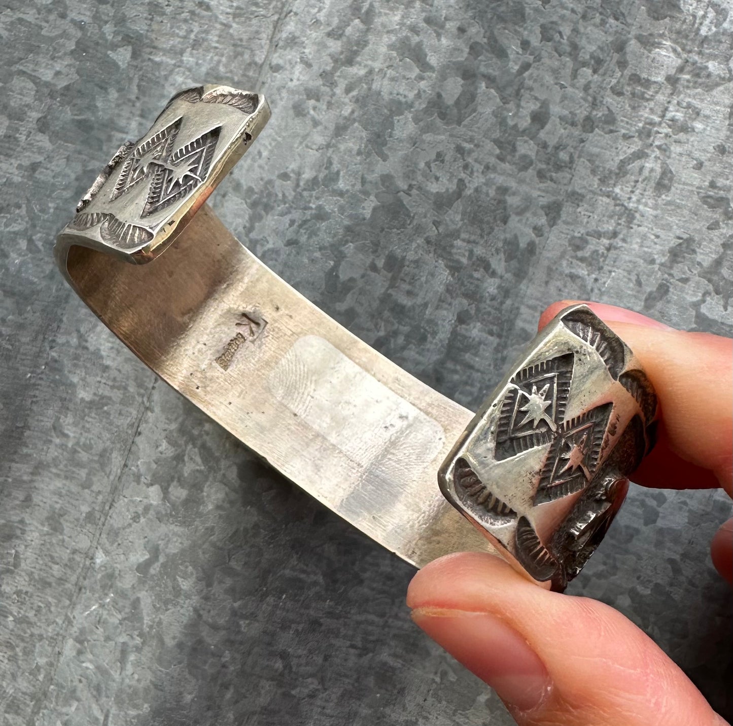 HEAVY GAUGE STERLING SILVER HORSE CUFFS