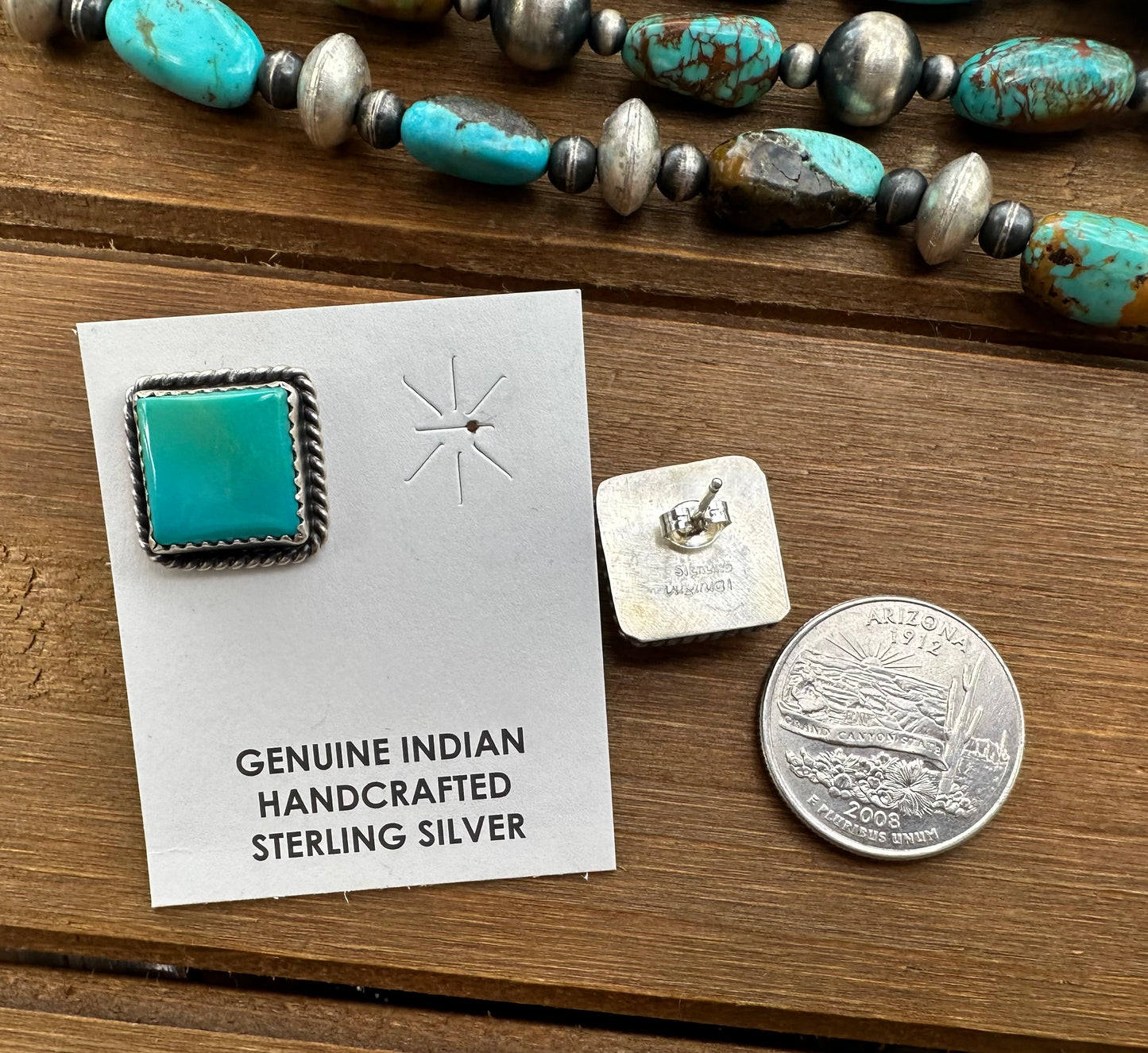 KINGMAN TURQUOISE STUDS
