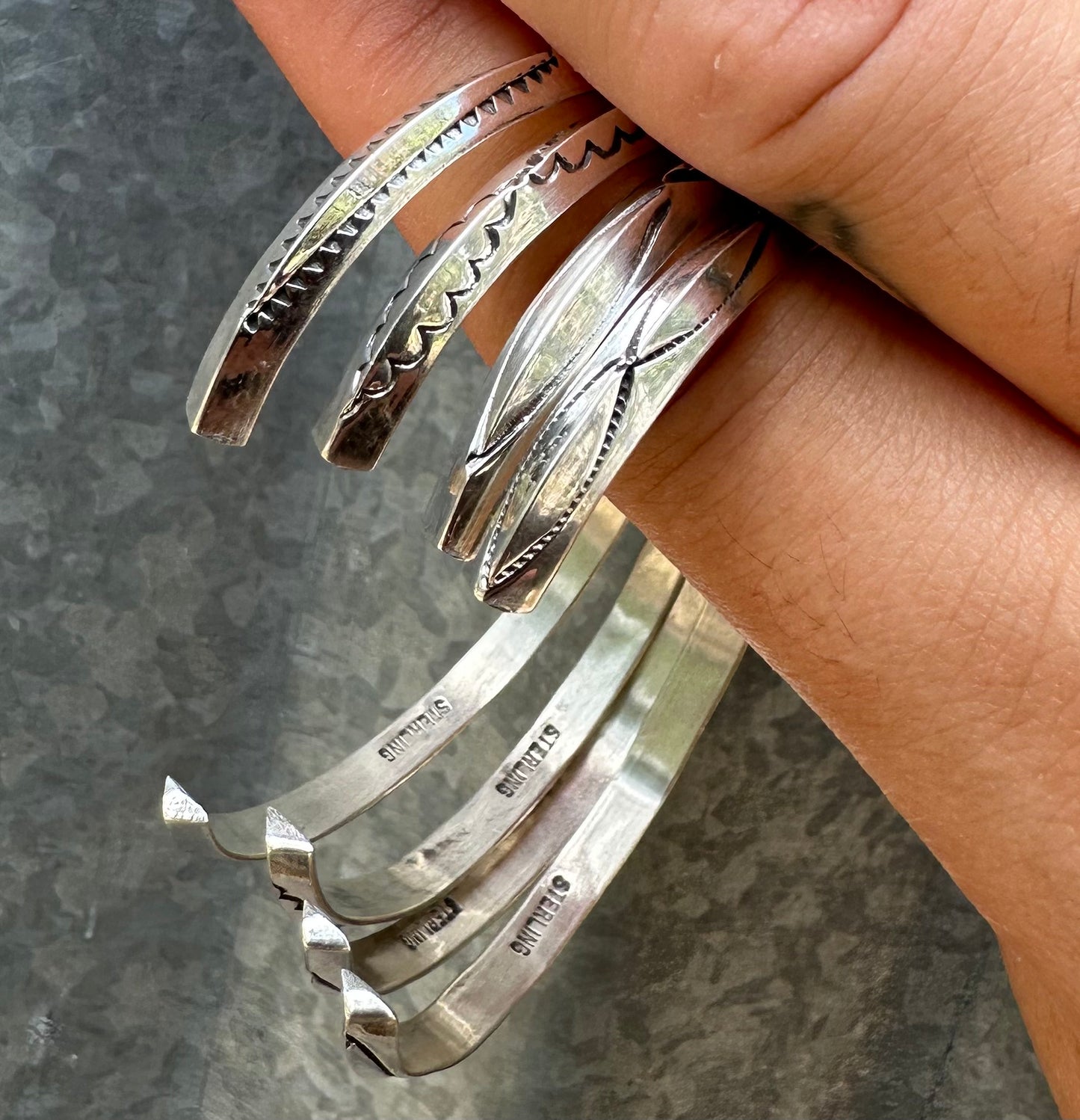 STERLING SILVER STACKER CUFFS