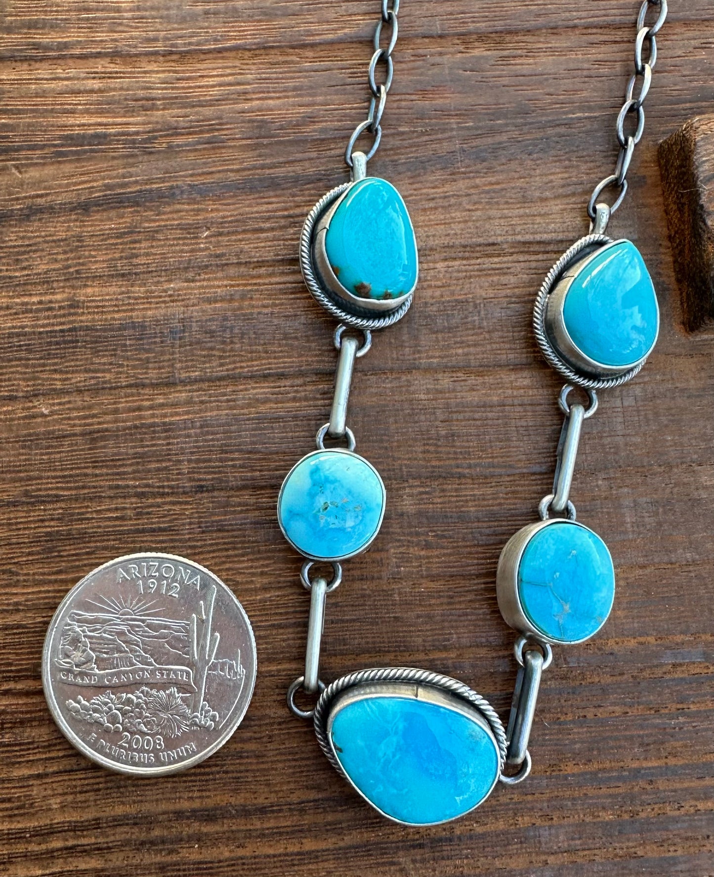 KINGMAN TURQUOISE CHOKER NECKLACE