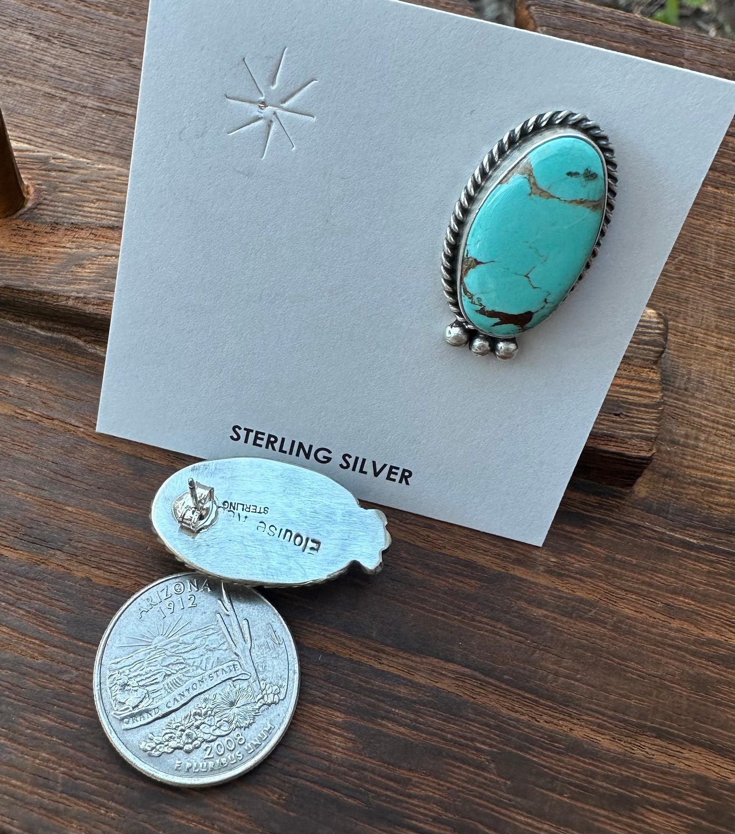 KINGMAN TURQUOISE STUDS