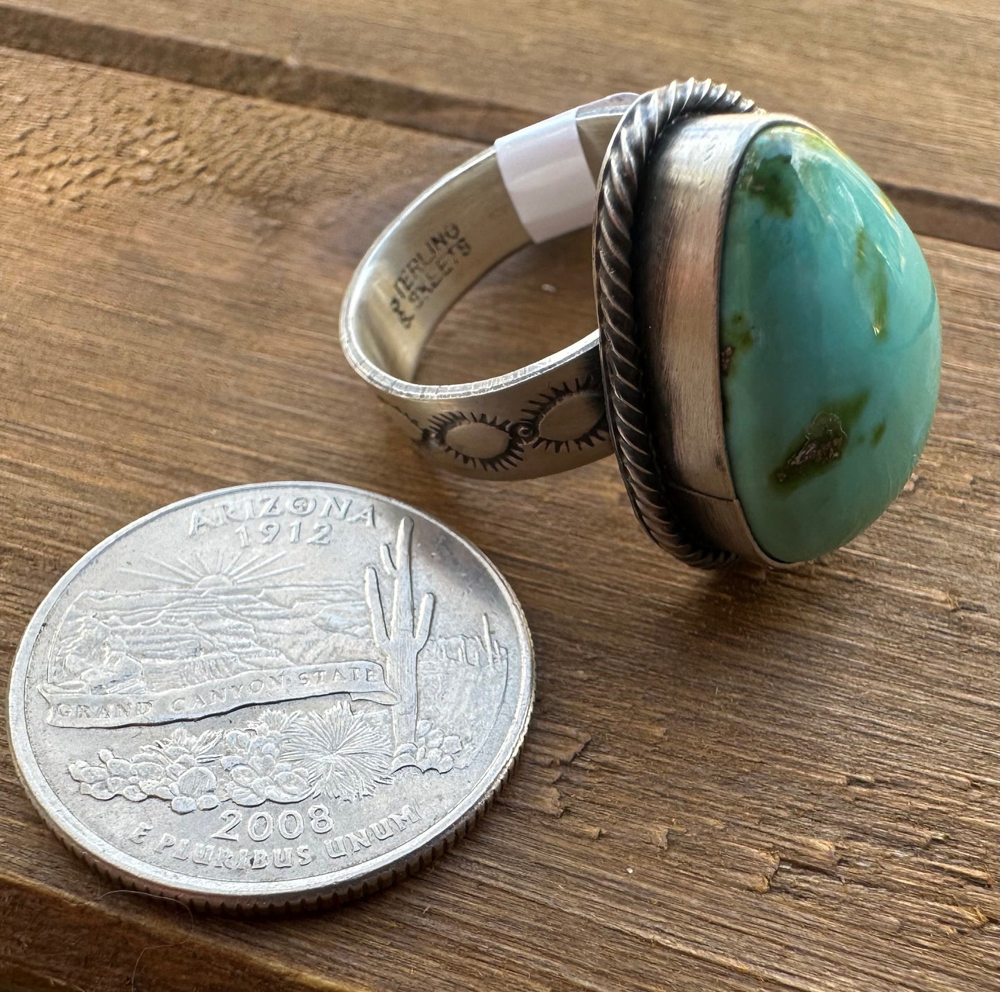 SONORAN GOLD TURQUOISE ADJUSTABLE RING