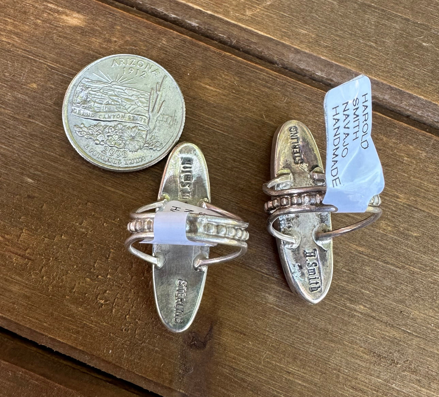 ORANGE SPINY OYSTER INLAY RINGS