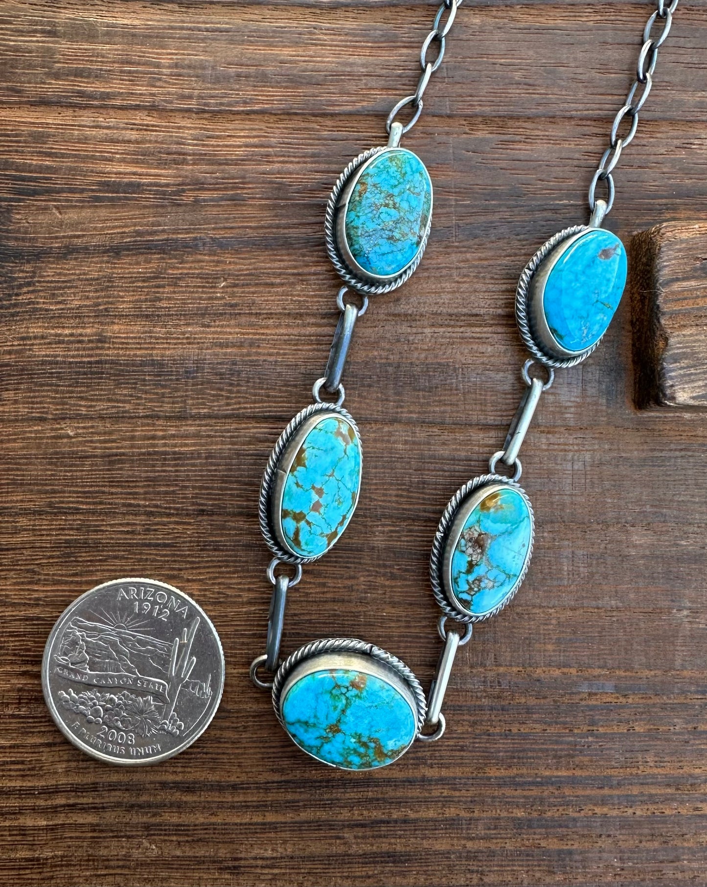 SONORAN GOLD TURQUOISE CHOKER NECKLACE