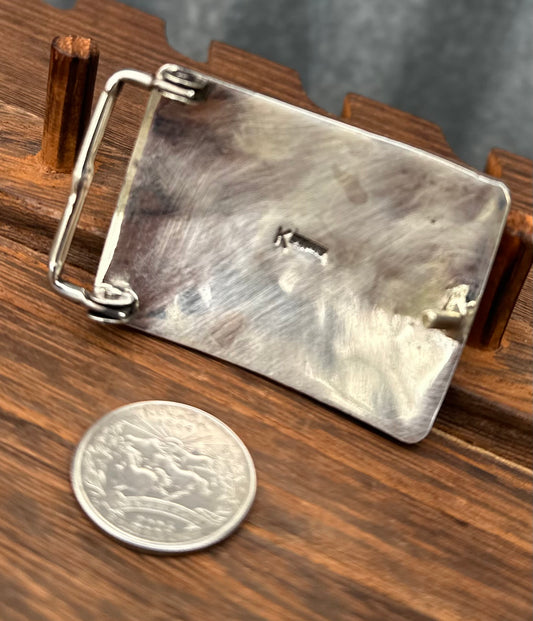 STERLING SILVER HORSE SHOWCASE BUCKLE