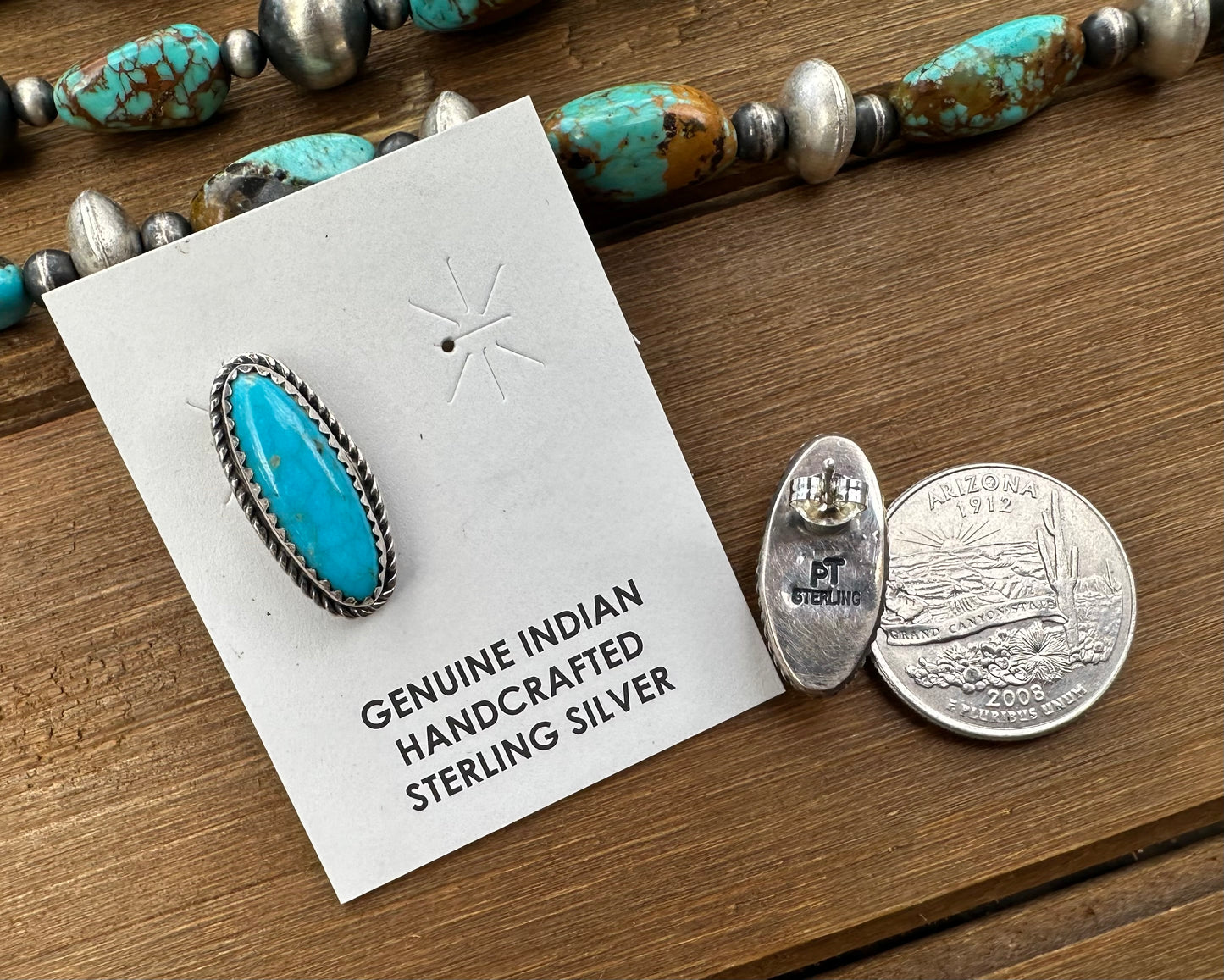 KINGMAN TURQUOISE STUDS