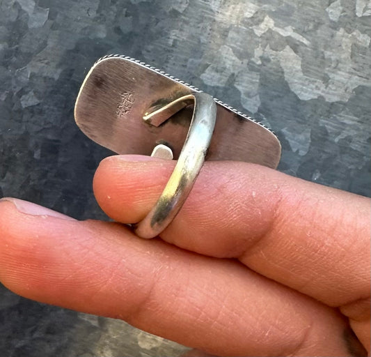 PURPLE SPINY OYSTER ADJUSTABLE RING