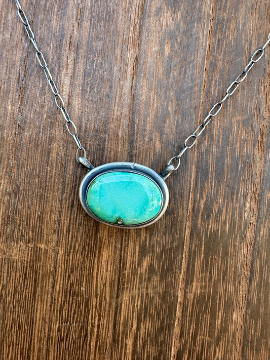 18” SONORAN GOLD TURQUOISE NECKLACE
