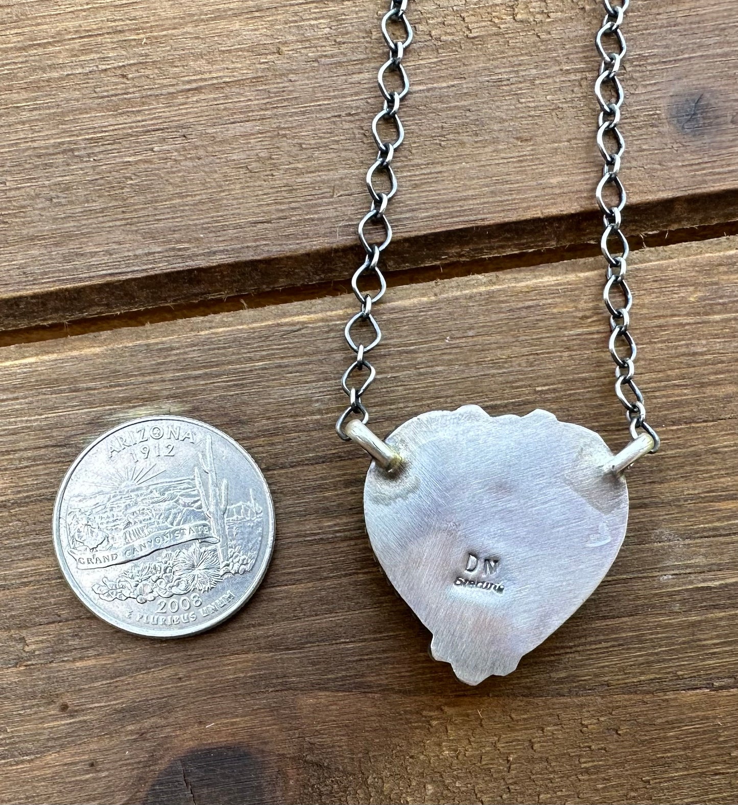 18” RED SPINY OYSTER HEART NECKLACE