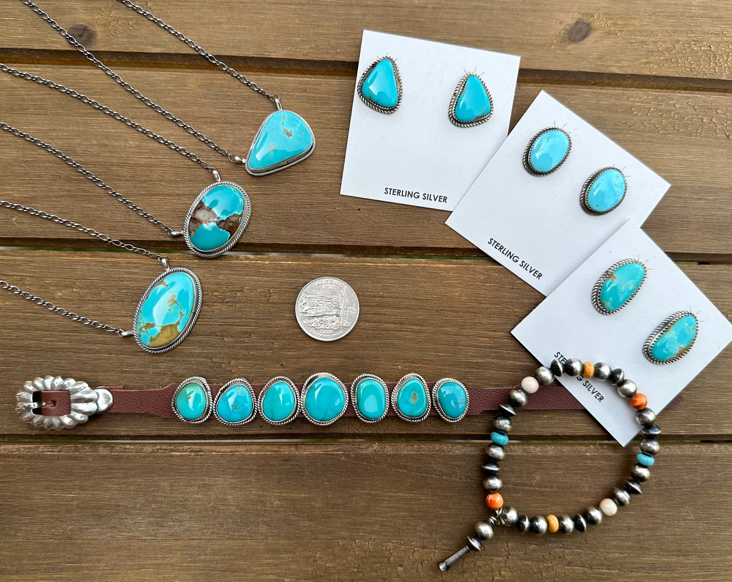 18” KINGMAN TURQUOISE NECKLACE