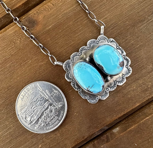 18” GOLDEN HILLS TURQUOISE CLOUD NECKLACE