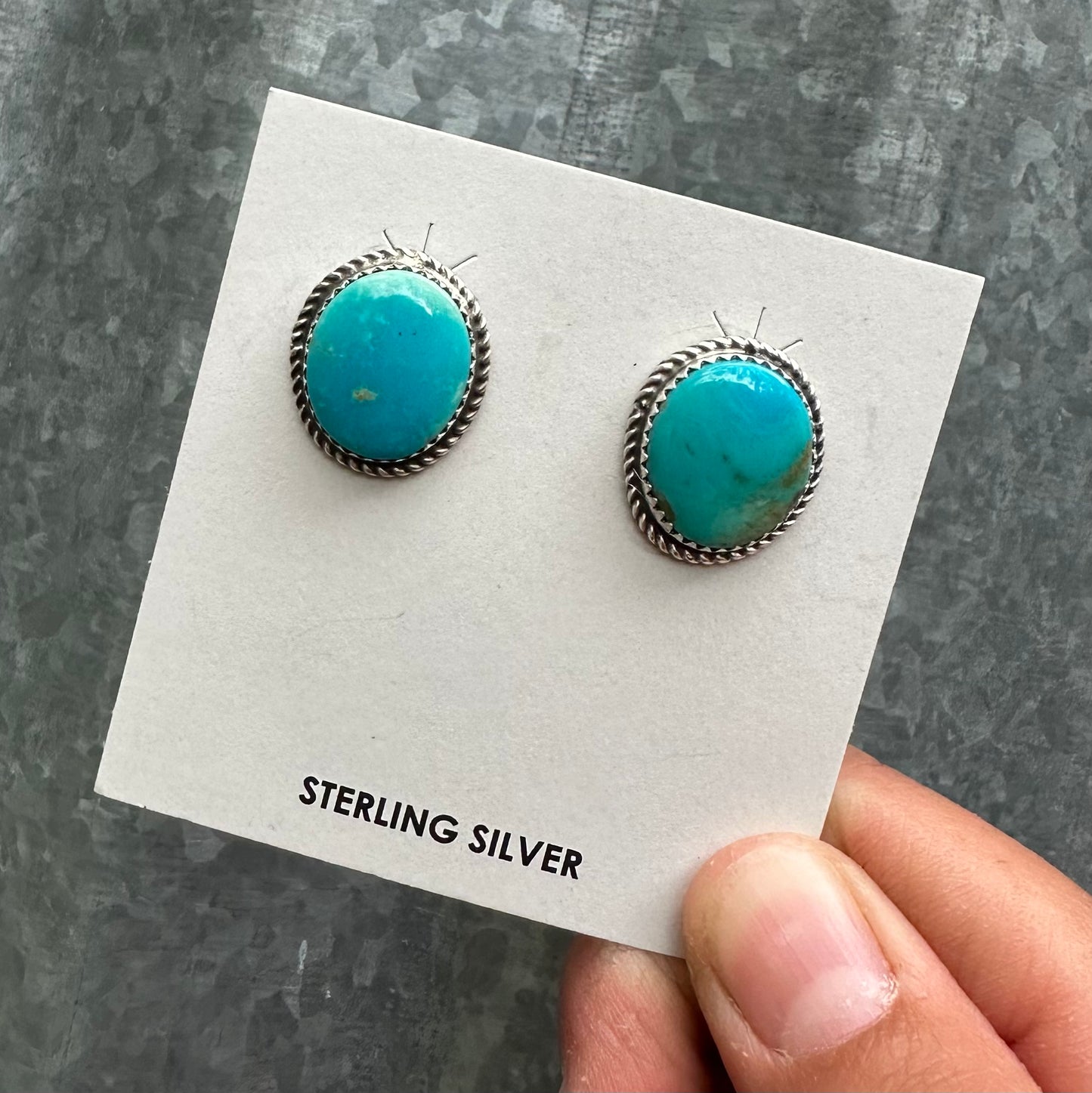 KINGMAN TURQUOISE STUDS