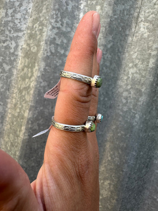 SONORAN GOLD TURQUOISE STACKER RINGS