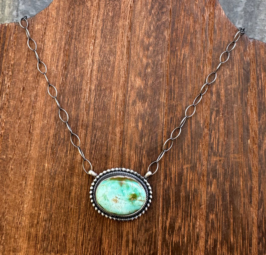 18” SONORAN GOLD TURQUOISE NECKLACE