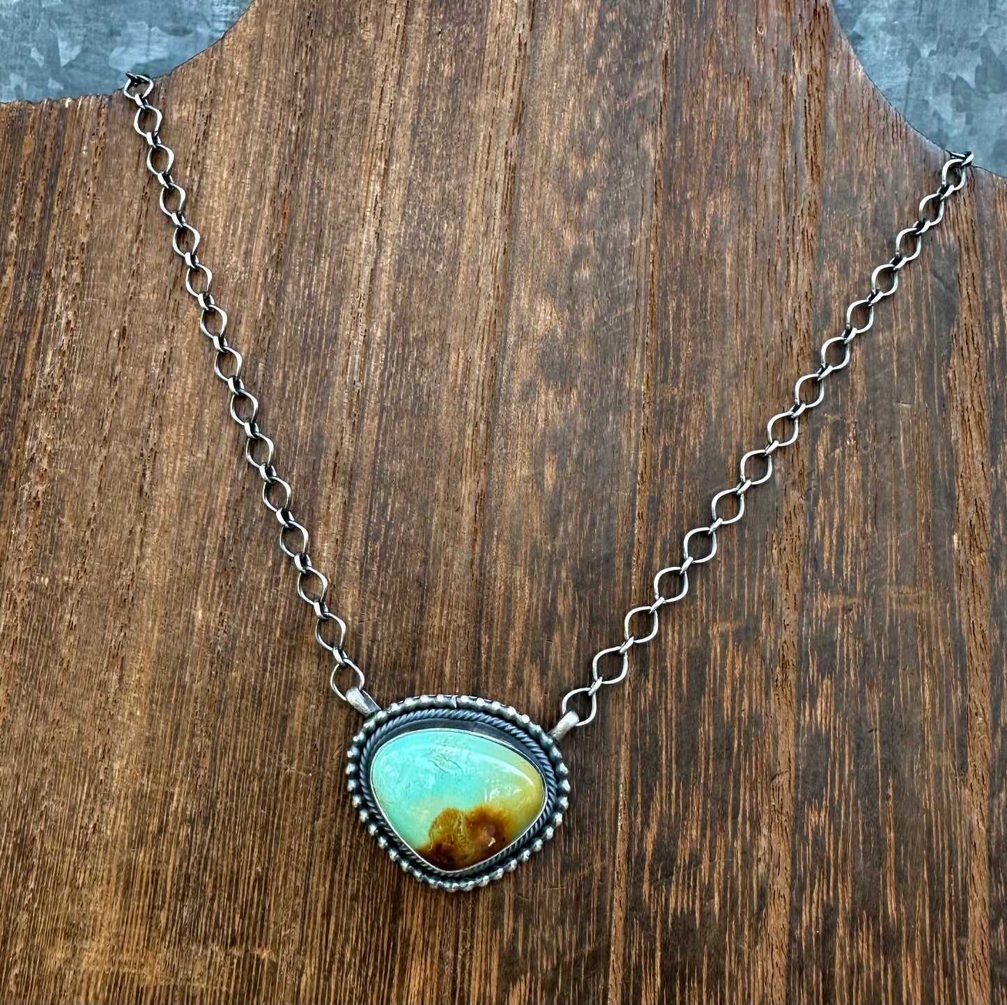 18” KINGMAN TURQUOISE NECKLACE
