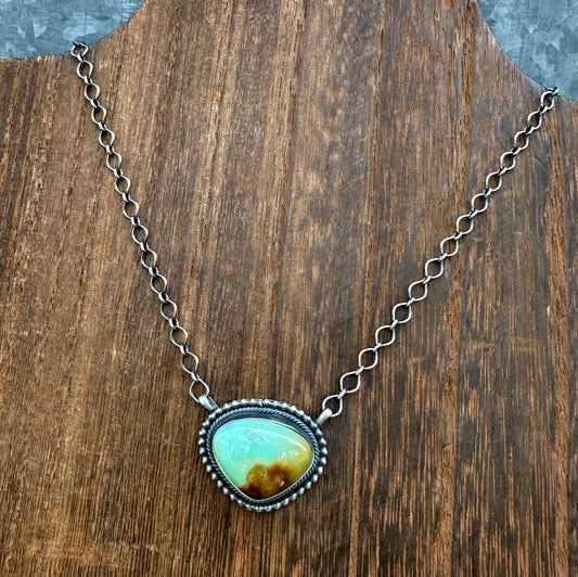 18” KINGMAN TURQUOISE NECKLACE