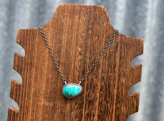 18” SONORAN GOLD TURQUOISE NECKLACE