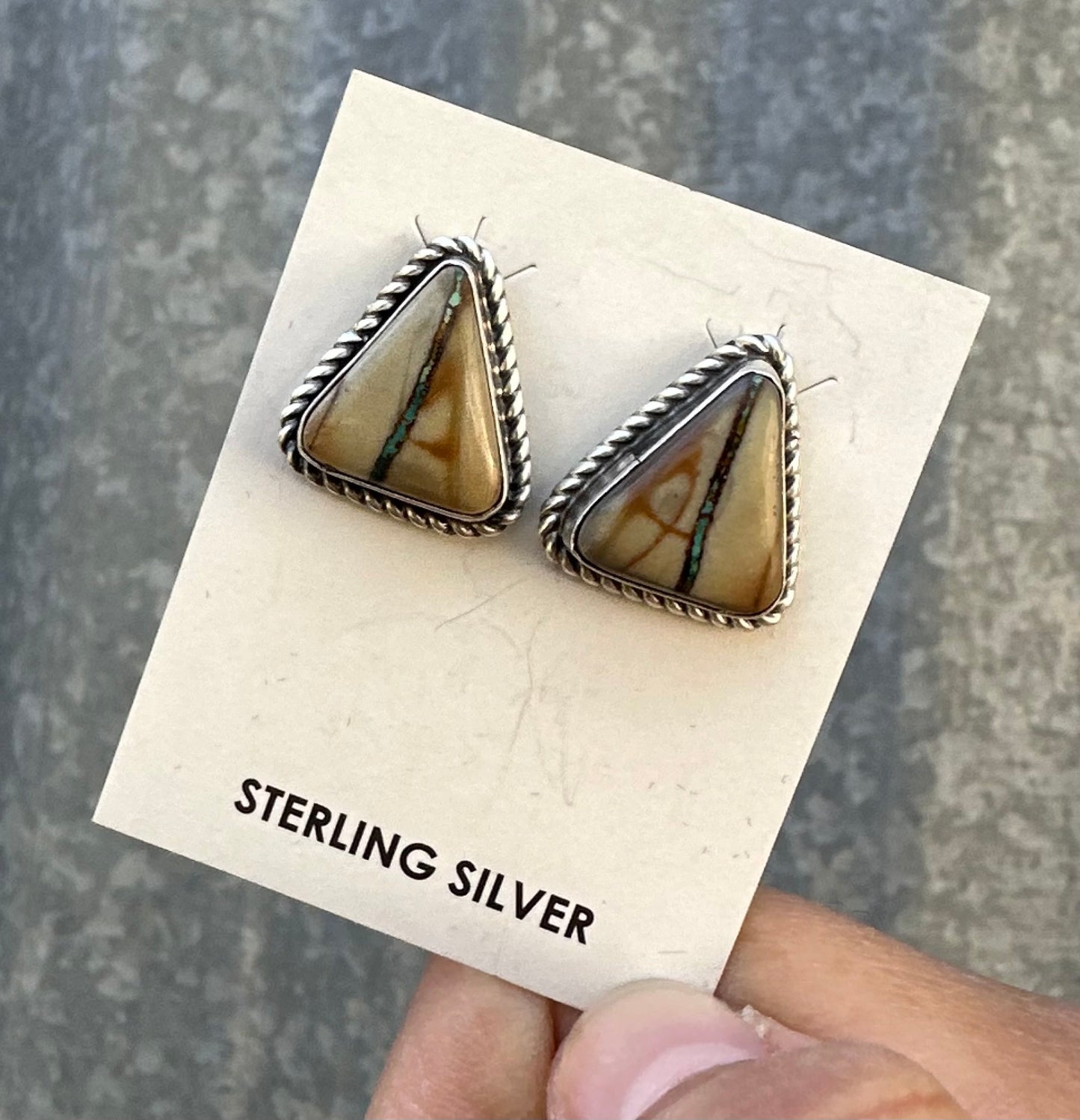 BOULDER TURQUOISE STUDS