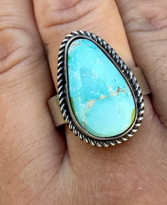 SONORAN GOLD TURQUOISE ADJUSTABLE RING