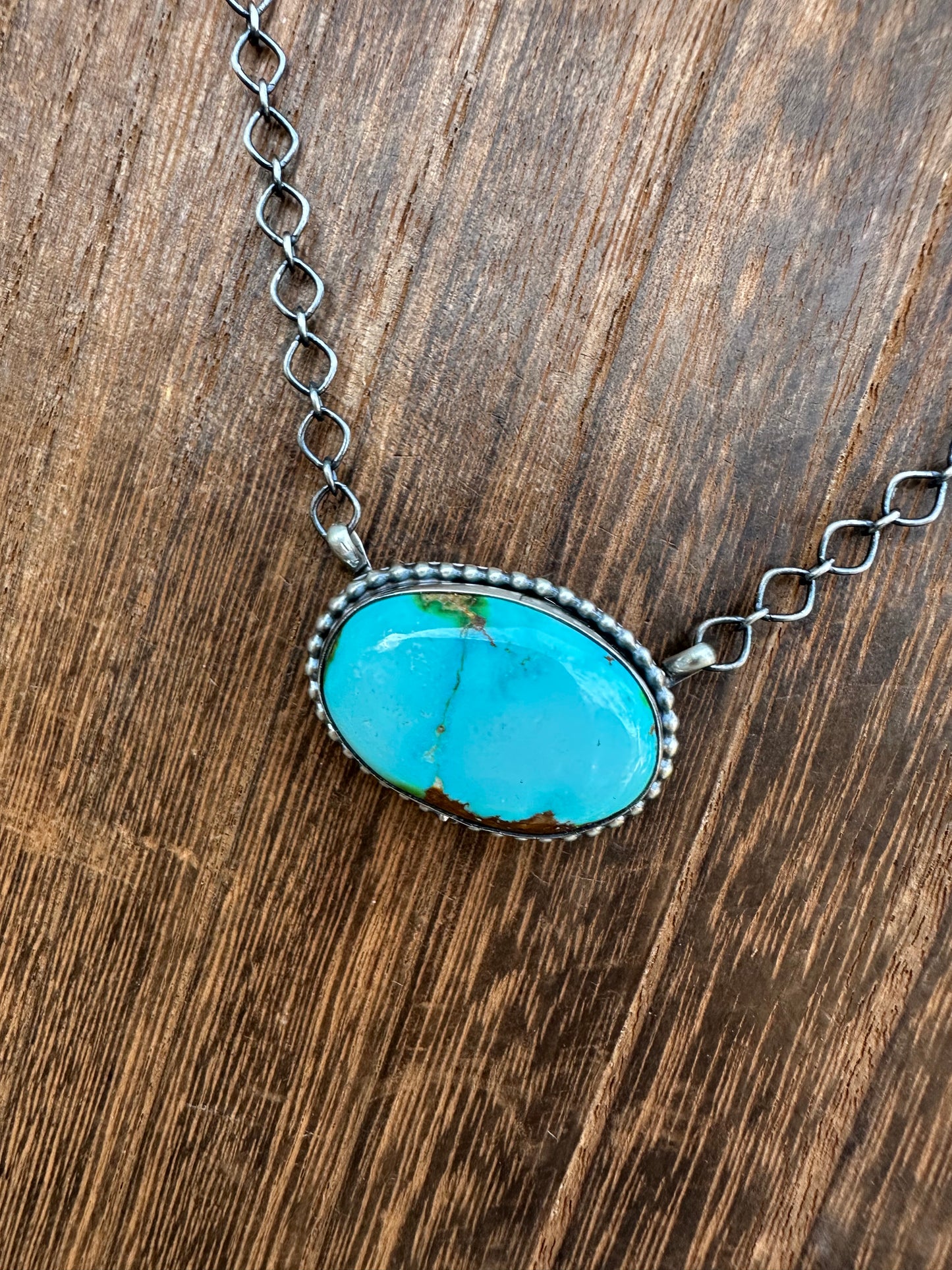 18” SONORAN GOLD TURQUOISE NECKLACE