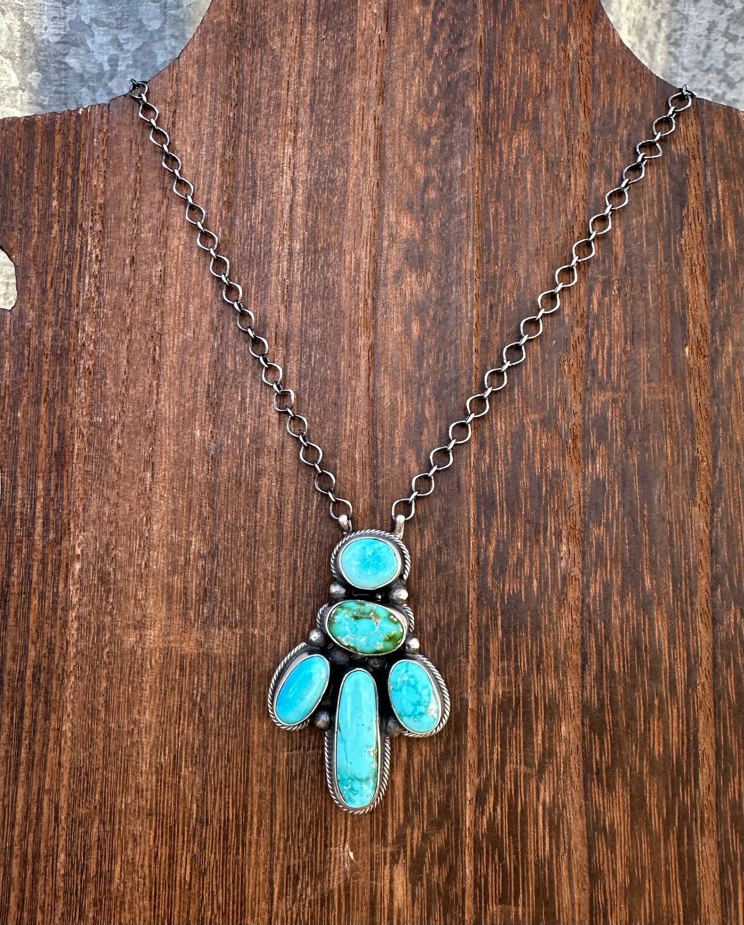 16”  SONORAN GOLD TURQUOISE NECKLACE