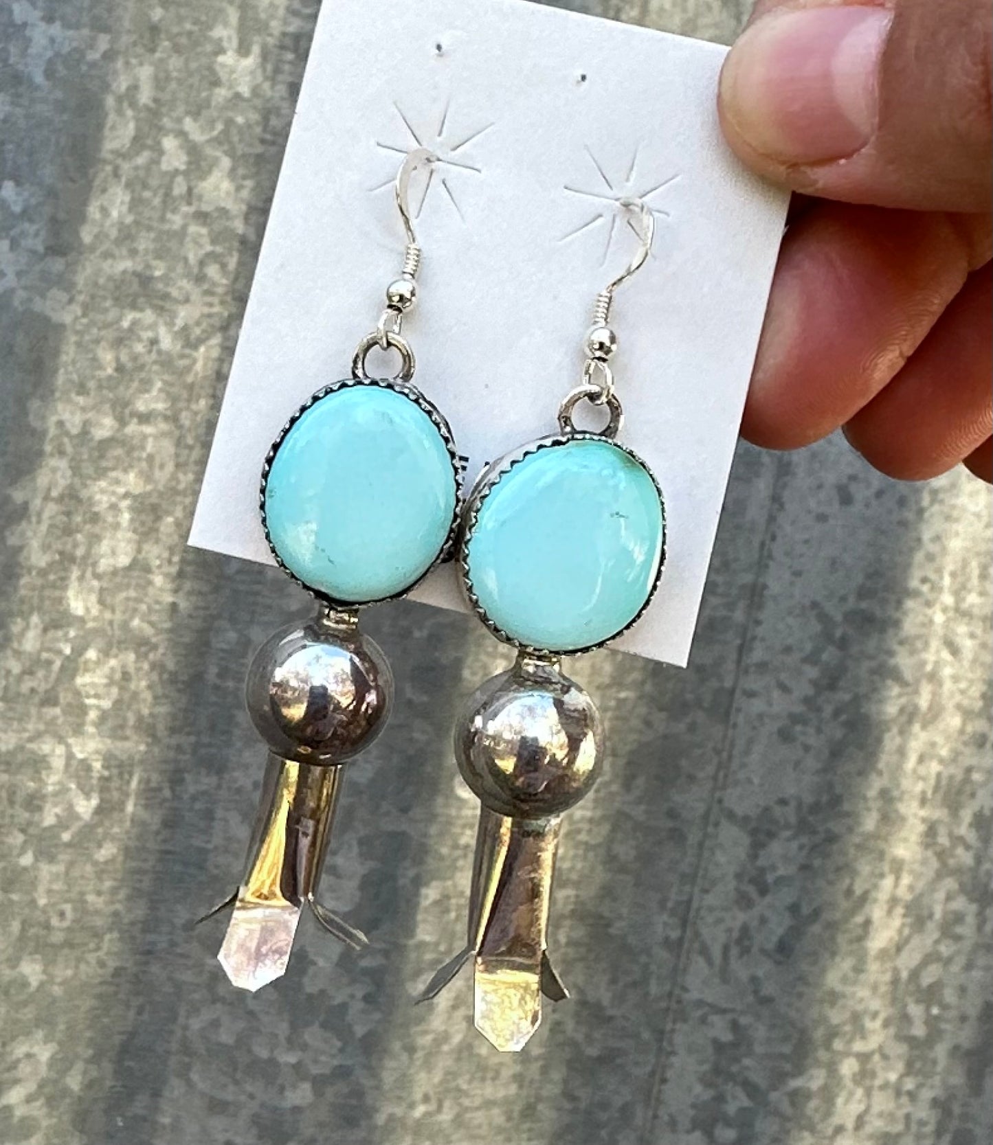 SONORAN GOLD TURQUOISE BLOSSOM DANGLES
