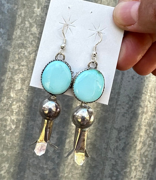 SONORAN GOLD TURQUOISE BLOSSOM DANGLES