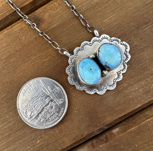 18” GOLDEN HILLS TURQUOISE CLOUD NECKLACE