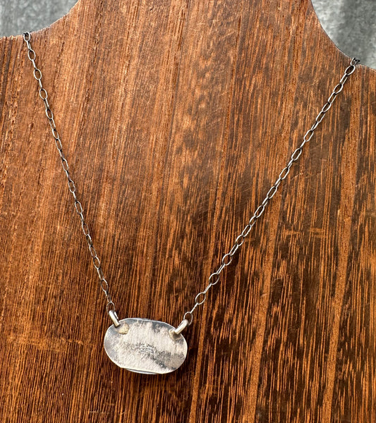 18” WEBBED KINGMAN TURQUOISE NECKLACE