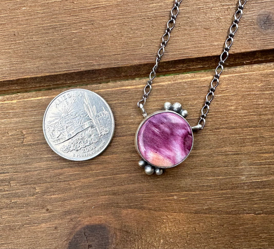 18” PURPLE SPINY OYSTER NECKLACE