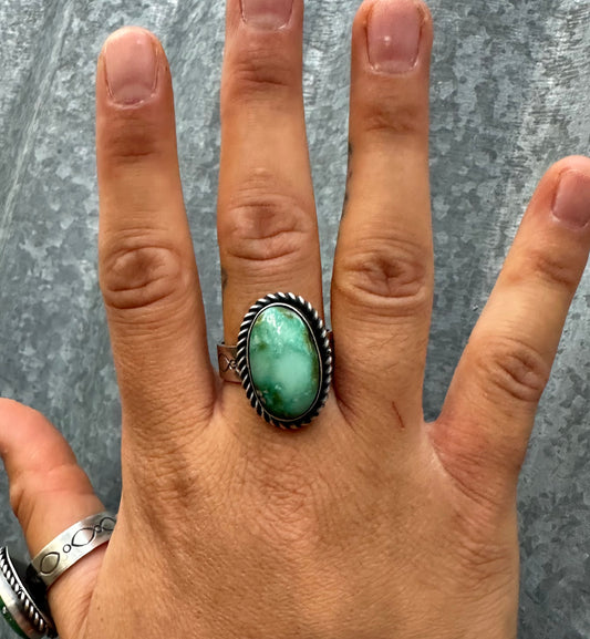 SONORAN GOLD TURQUOISE ADJUSTABLE RING