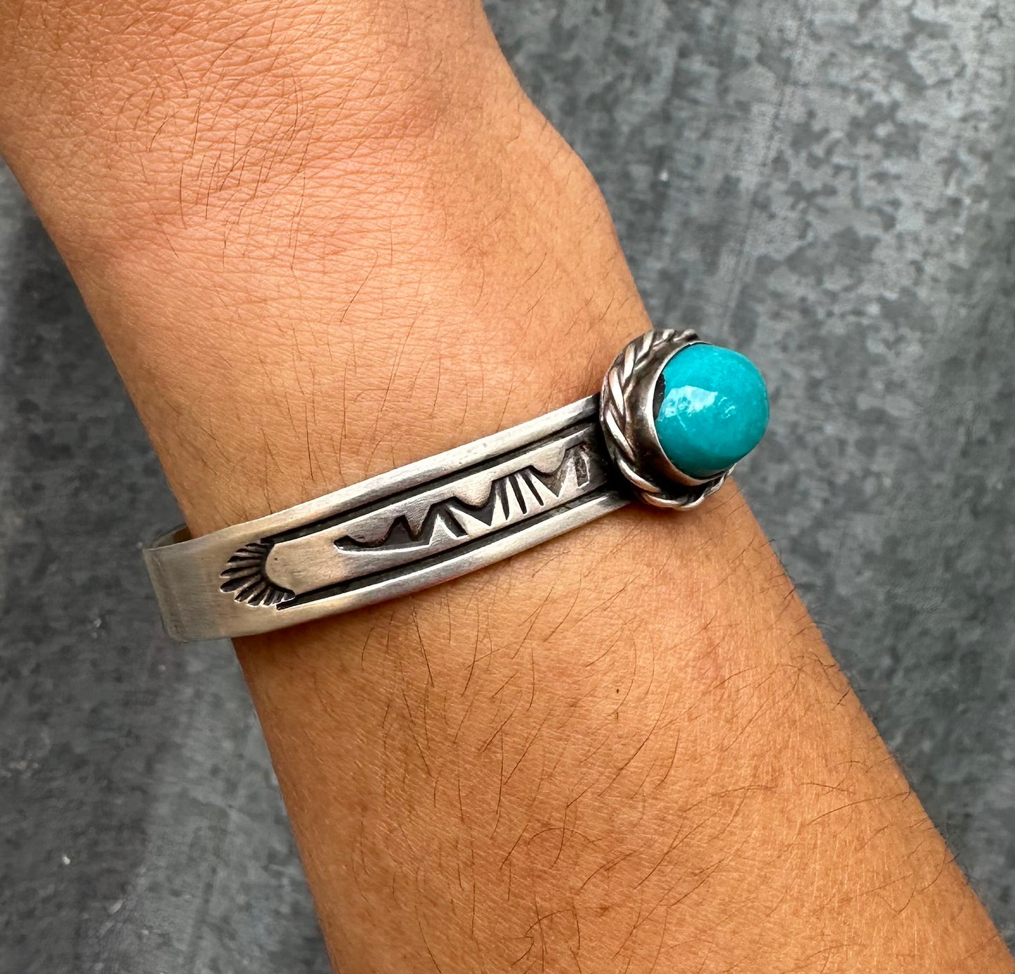 KINGMAN TURQUOISE MOUNTAIN LANDSCAPE CUFF