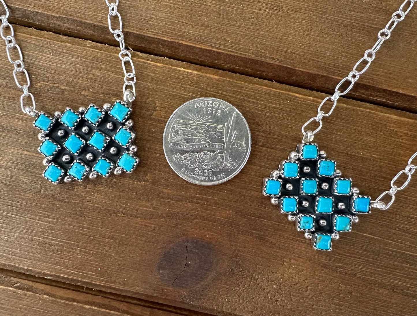 18” KINGMAN TURQUOISE MULTI STONE NECKLACE