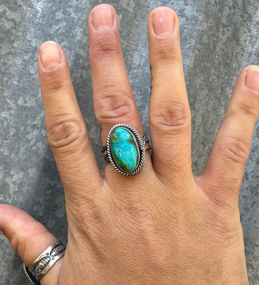 SONORAN GOLD TURQUOISE ADJUSTABLE RING