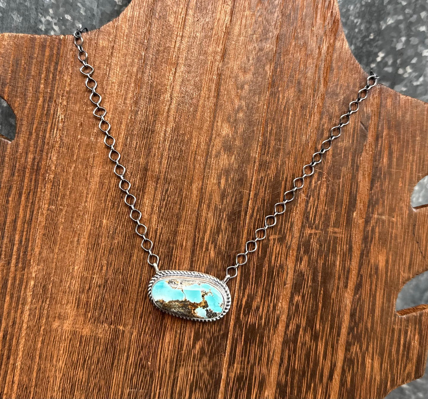 18” KINGMAN TURQUOISE NECKLACE