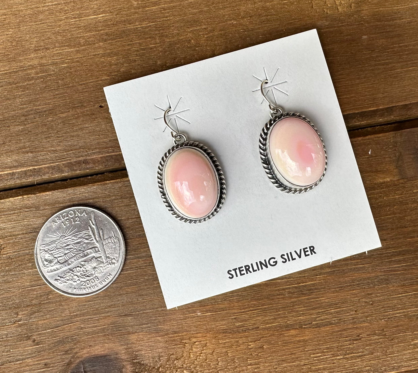 PINK CONCH DANGLES