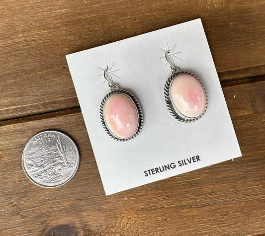PINK CONCH DANGLES