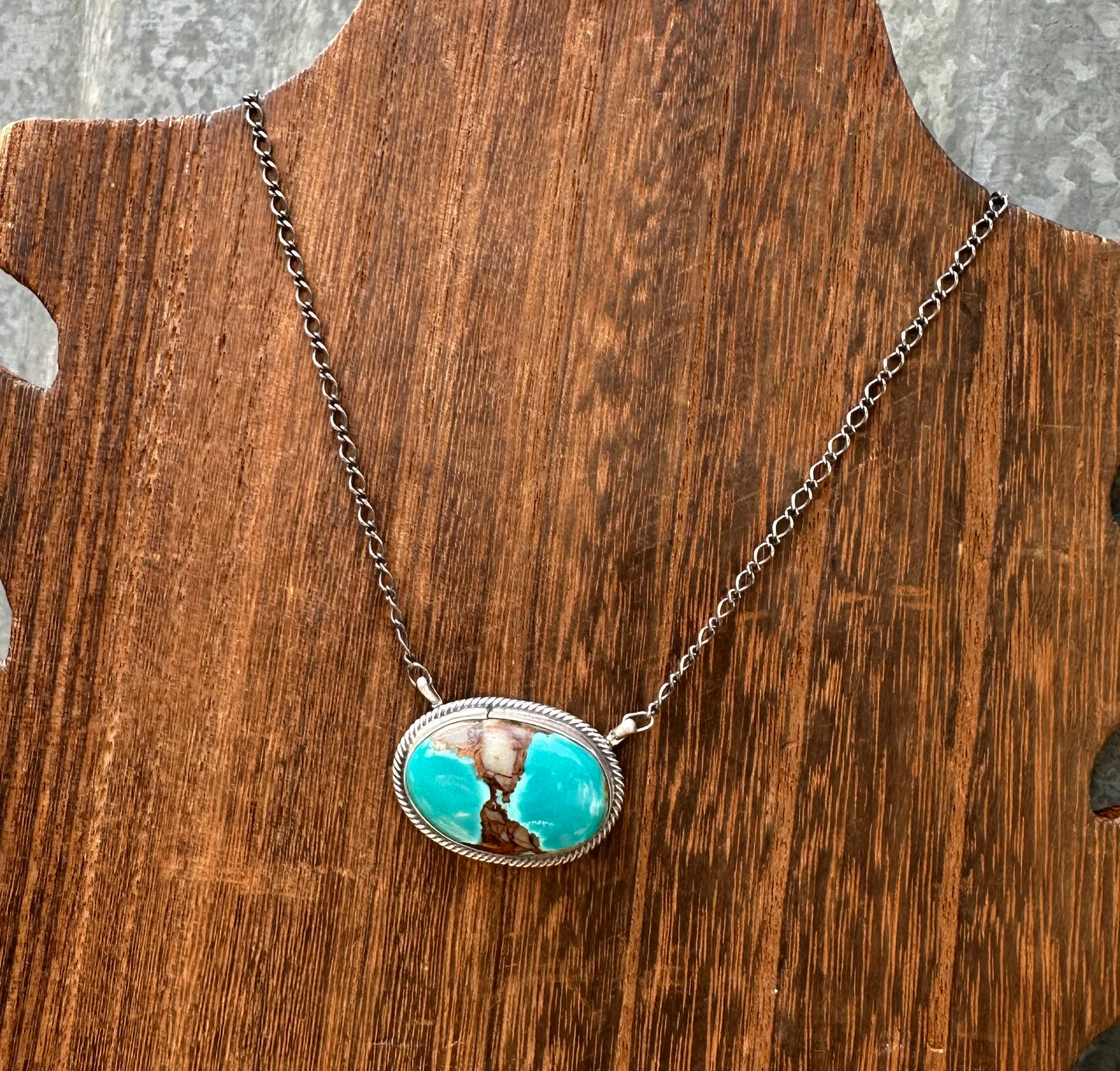18” KINGMAN TURQUOISE NECKLACE