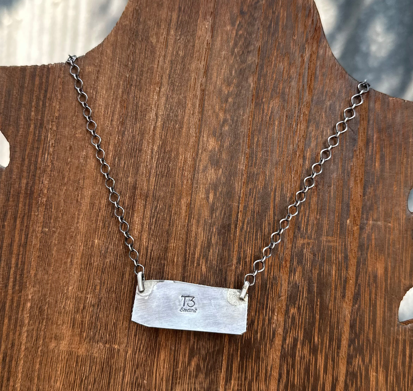 18” PEACOCK TURQUOISE NECKLACE