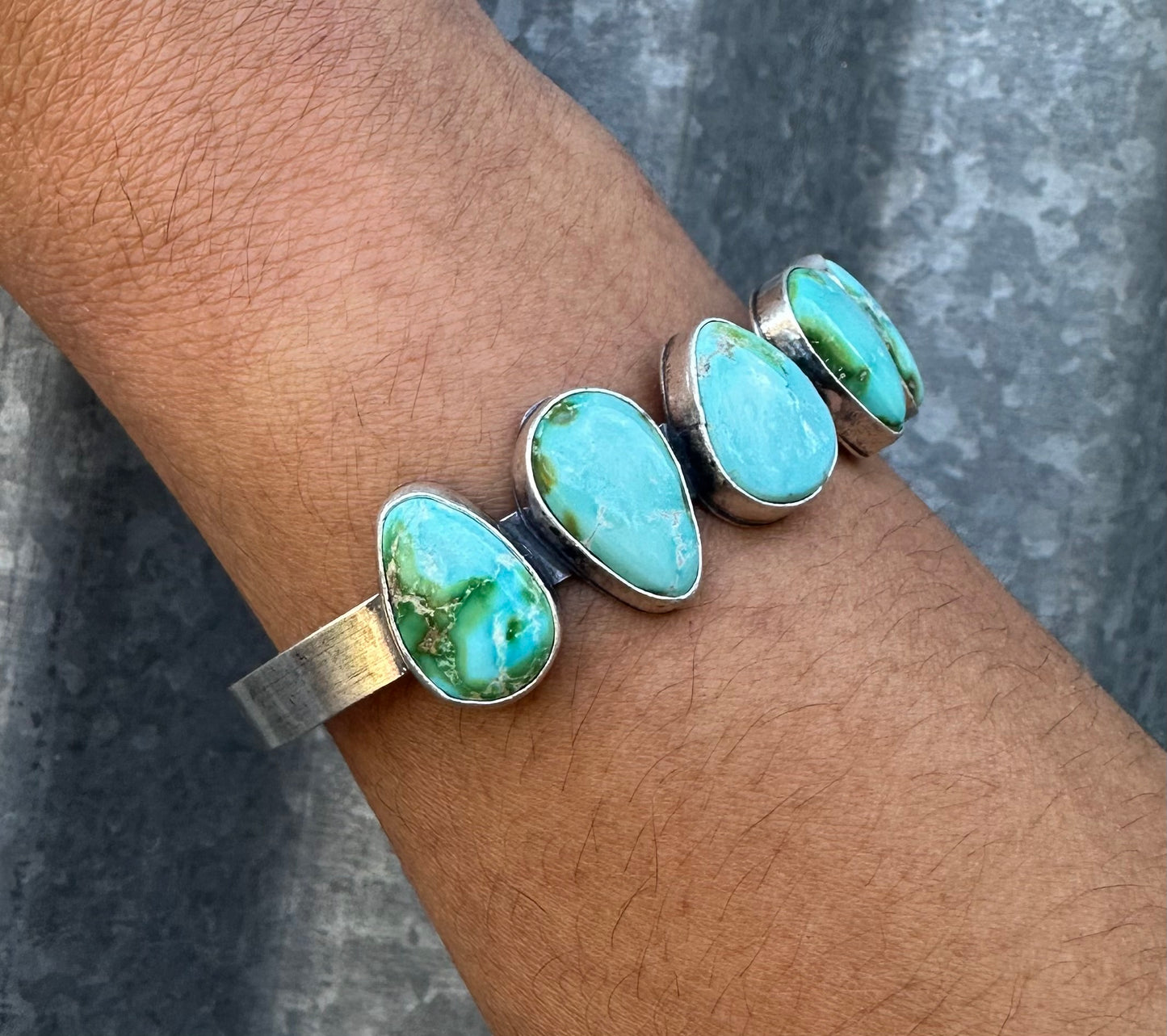 SONORAN GOLD TURQUOISE MULTI STONE CUFF