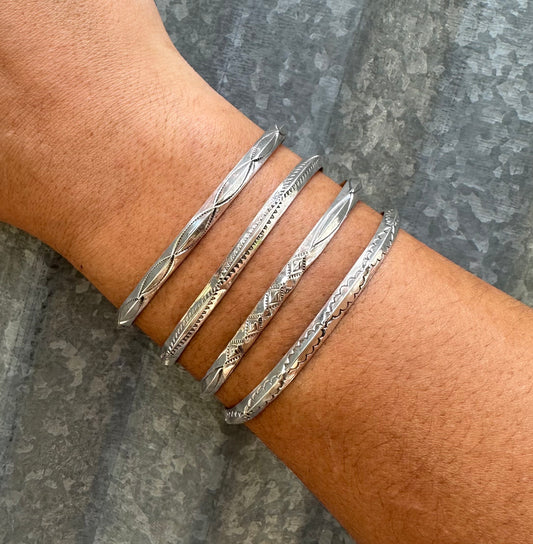 STERLING SILVER STACKER CUFFS