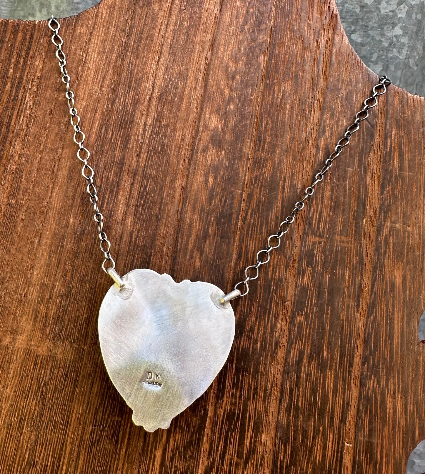 16” X-LARGE PURPLE SPINY OYSTER HEART NECKLACE