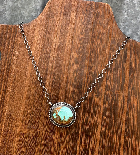 18” SONORAN GOLD TURQUOISE NECKLACE